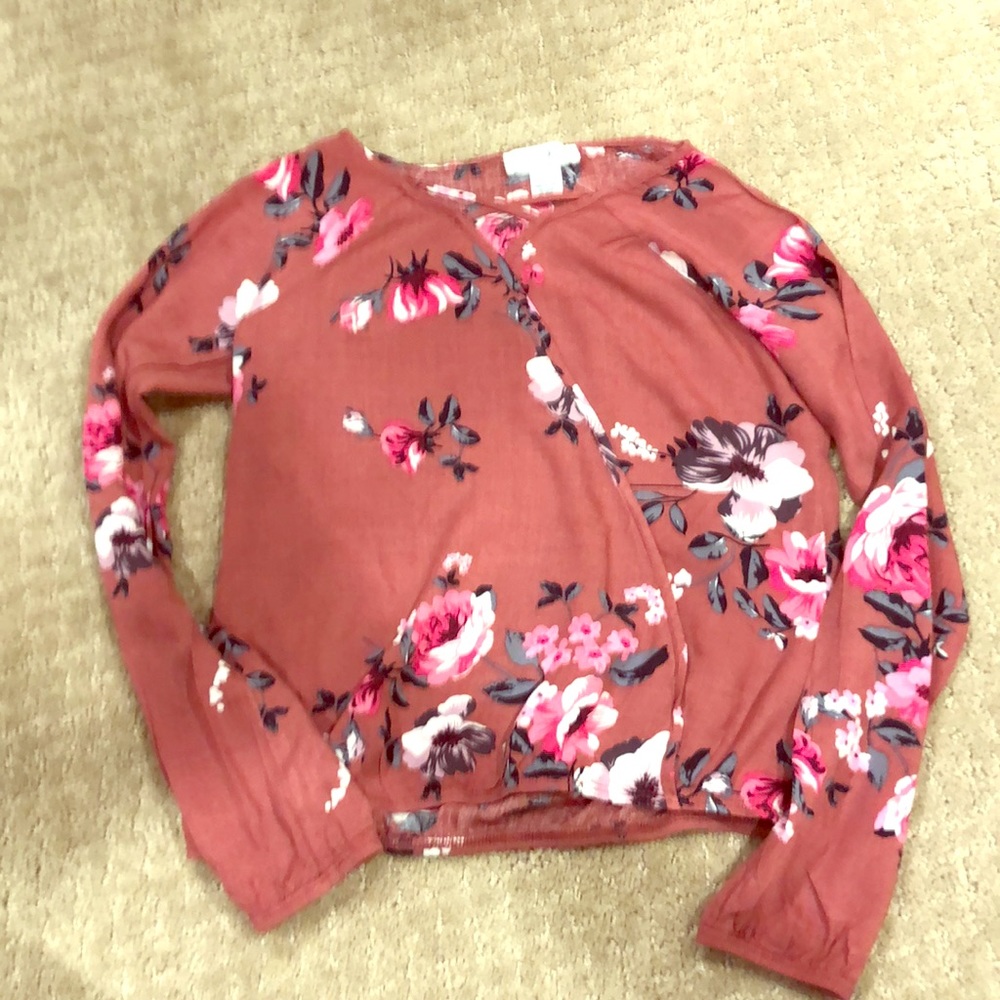 Tillys Faux Wrap Shirt